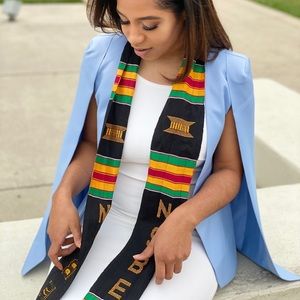 Baby blue cape blazer